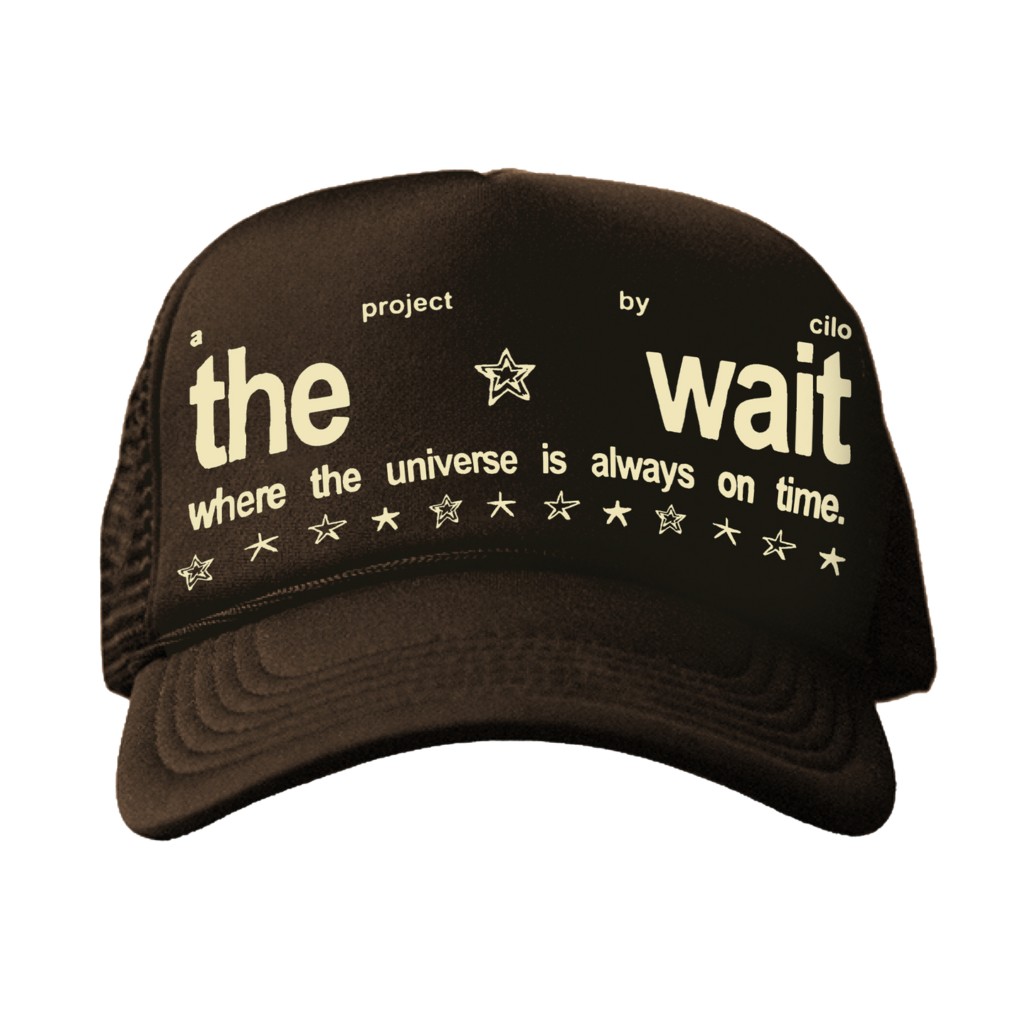 THE WAIT BROWN TRUCKER HAT